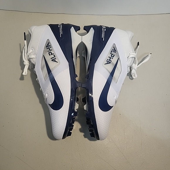 Nike Alpha Menace 4 Pro White Blue Football Cleats men's size 11 NEW FD7037-104 - Picture 9 of 11